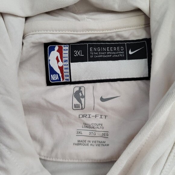 Nike Brooklyn Nets NBA Team Issue Pregame Warmup Sleeveless Hoodie Size 3XL-TALL - Picture 5 of 7